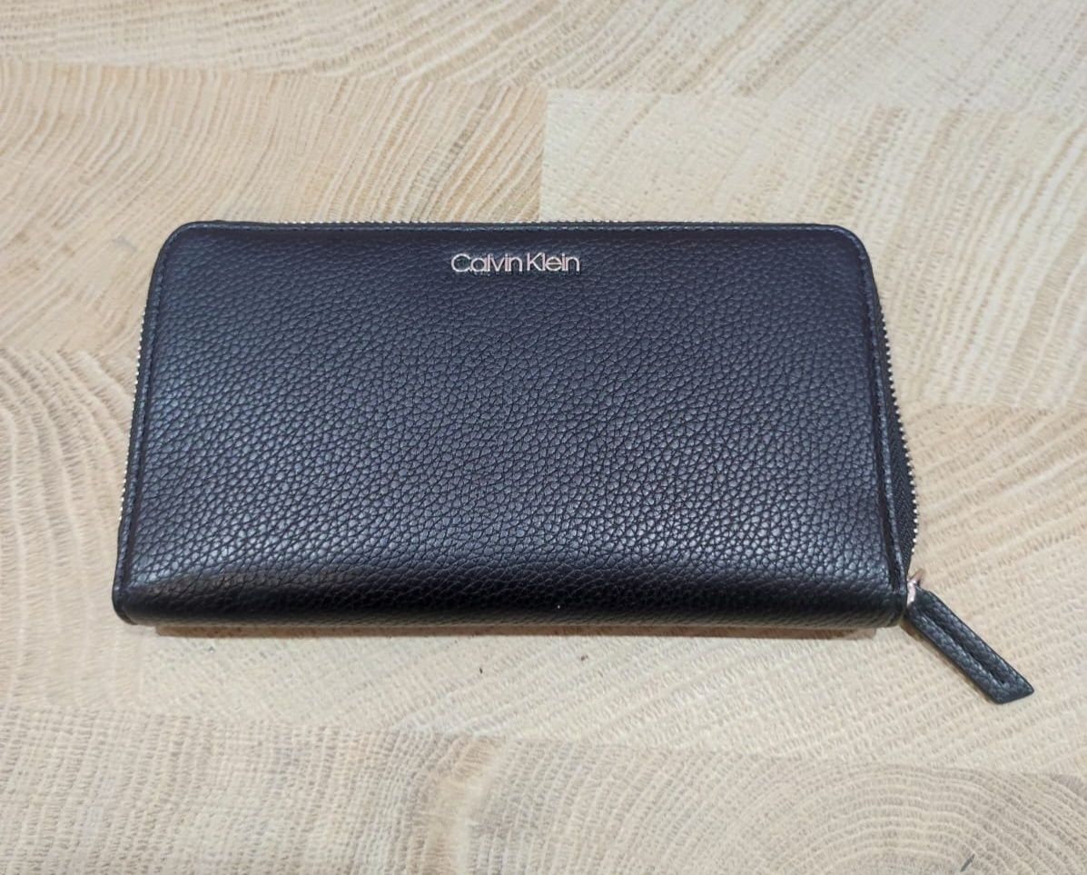 Nowy oryginalny portfel damski duży Calvin Klein czarny