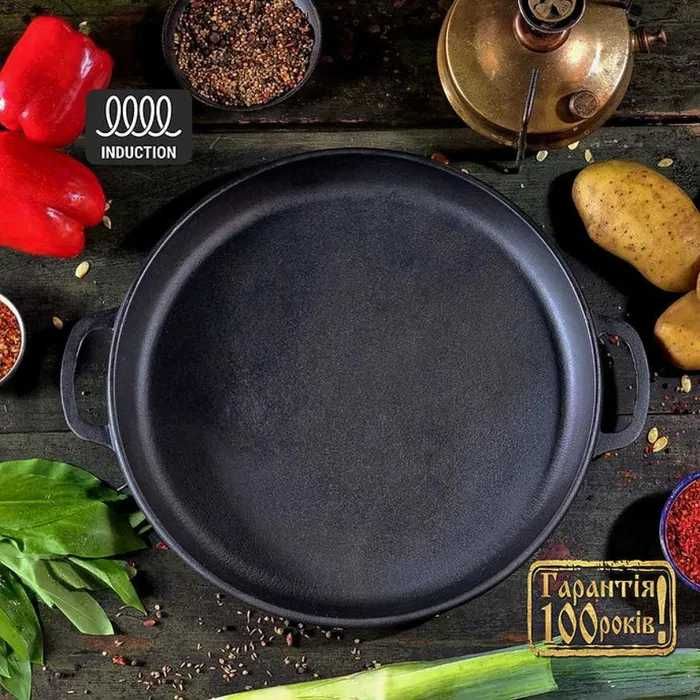 Казан 18л, Ø40см, вага 14,32кг з чавунною кришкою-сковородою (V18CP)