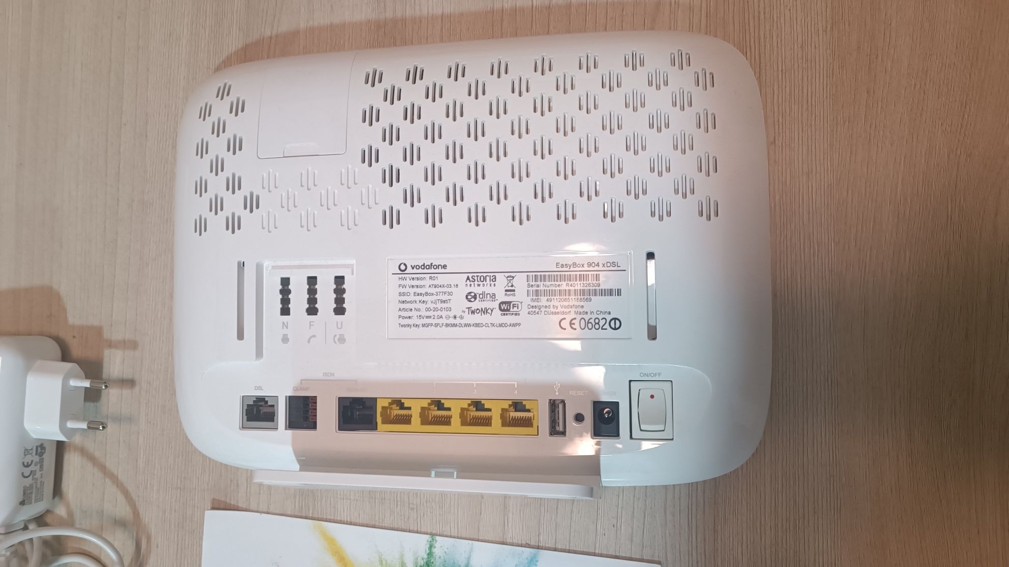 Роутер Vodafon EasyBox 904xdsl