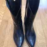 Botas Texanas (Pele)_Azul marinho