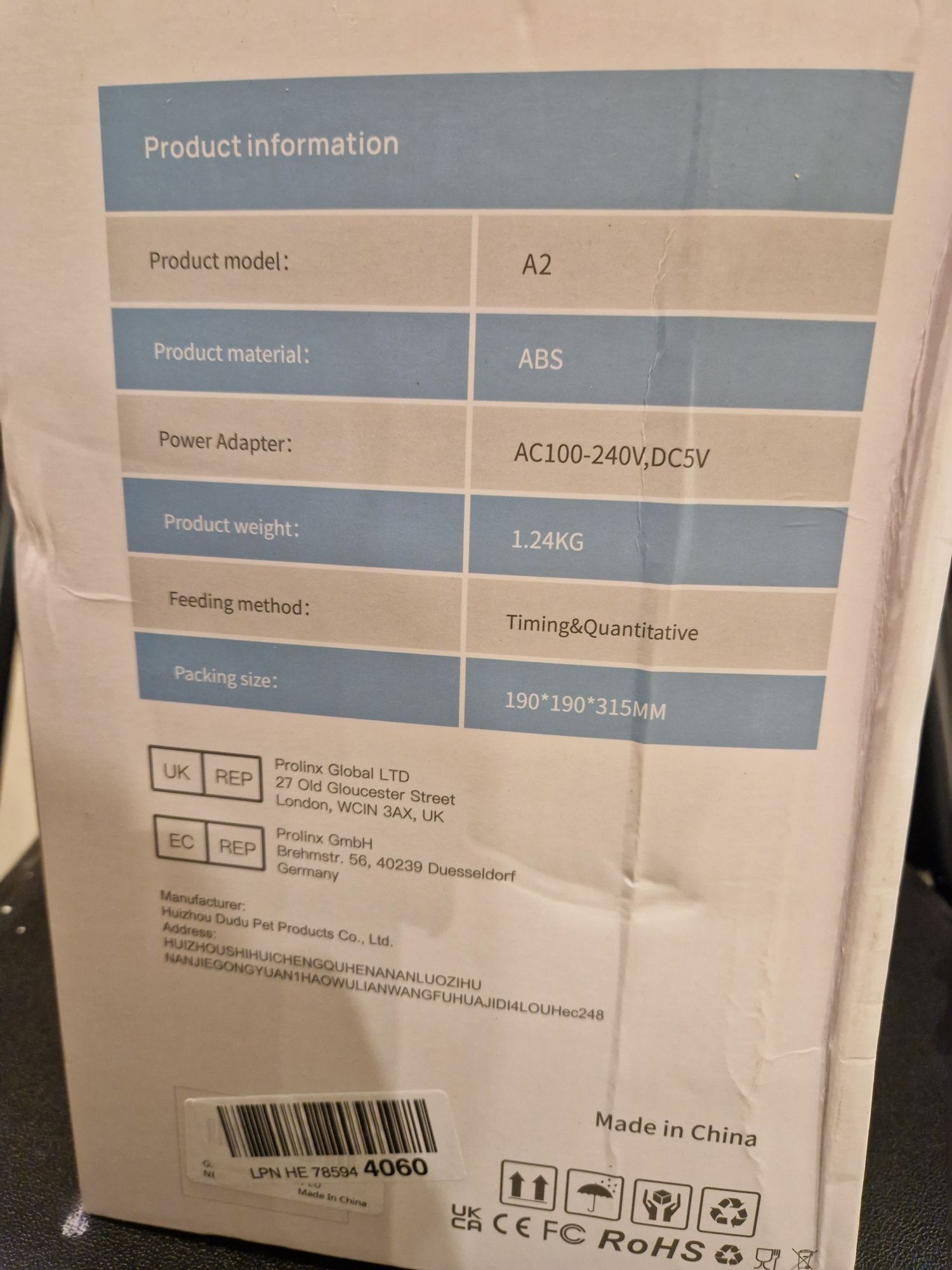 Podajnik na karmę
