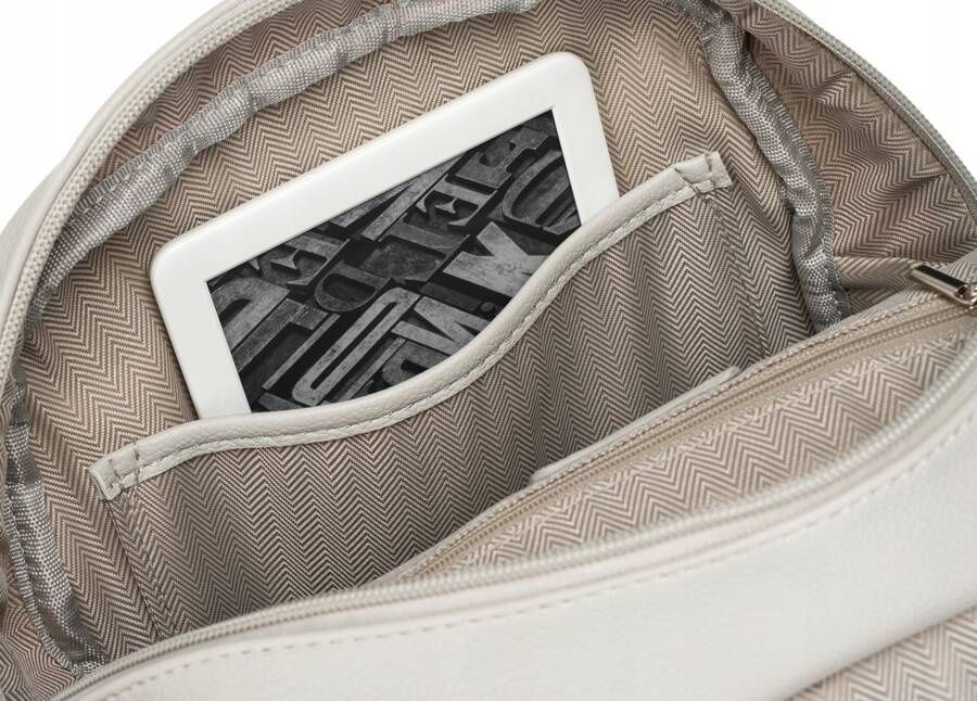 klasyczny plecak damski ze skóry ekologicznej z klapką - peterson