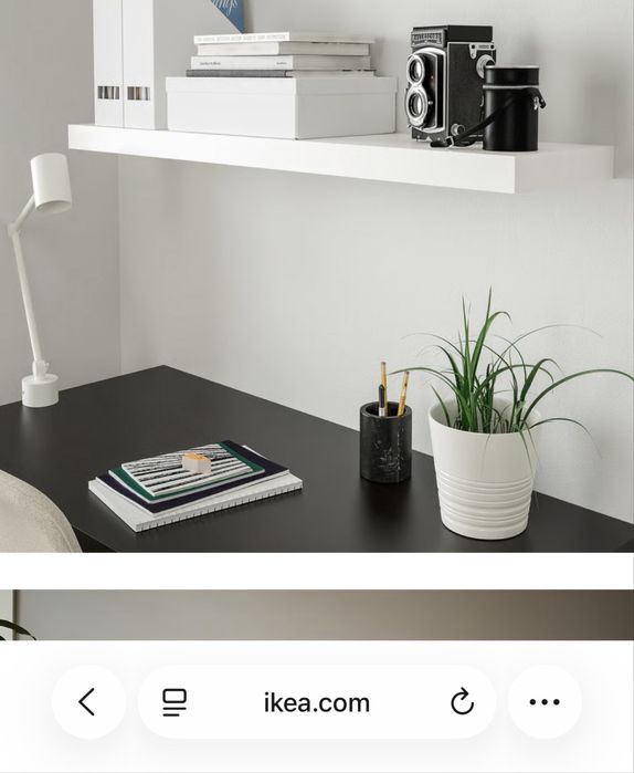 Białe półki  nascienne ikea