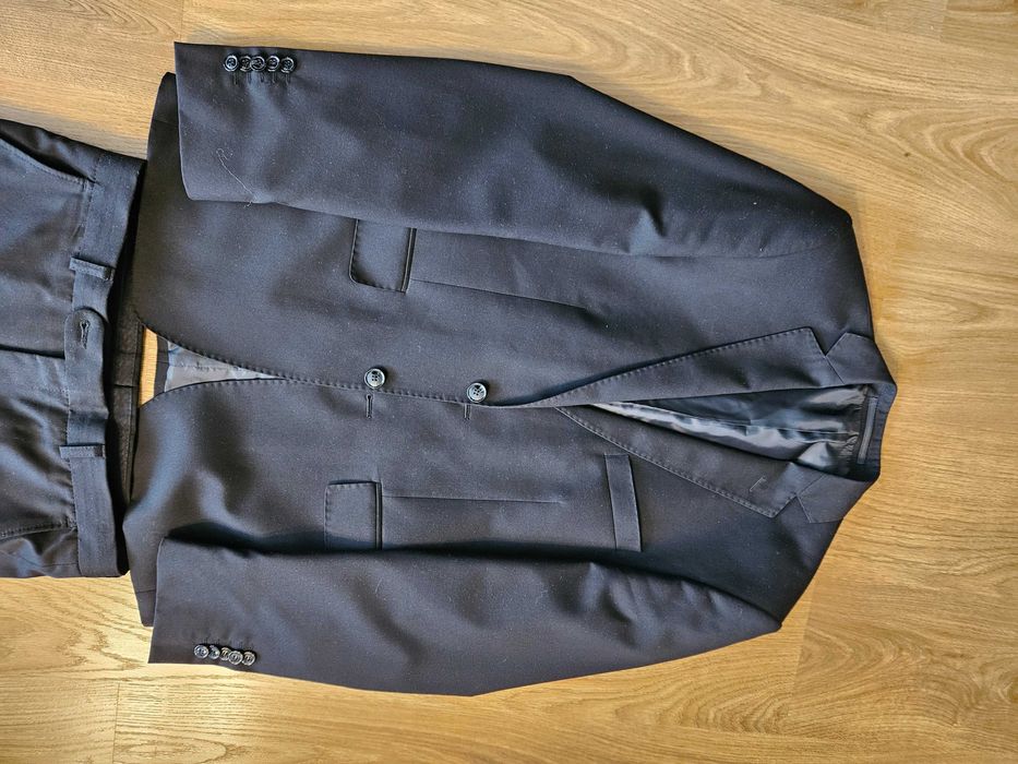 Garnitur męski Giacomo Conti czarny 176/96/82 stan bdb