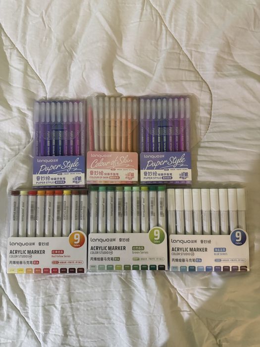 Акрилові маркери та ручки нові для шкіри , scin