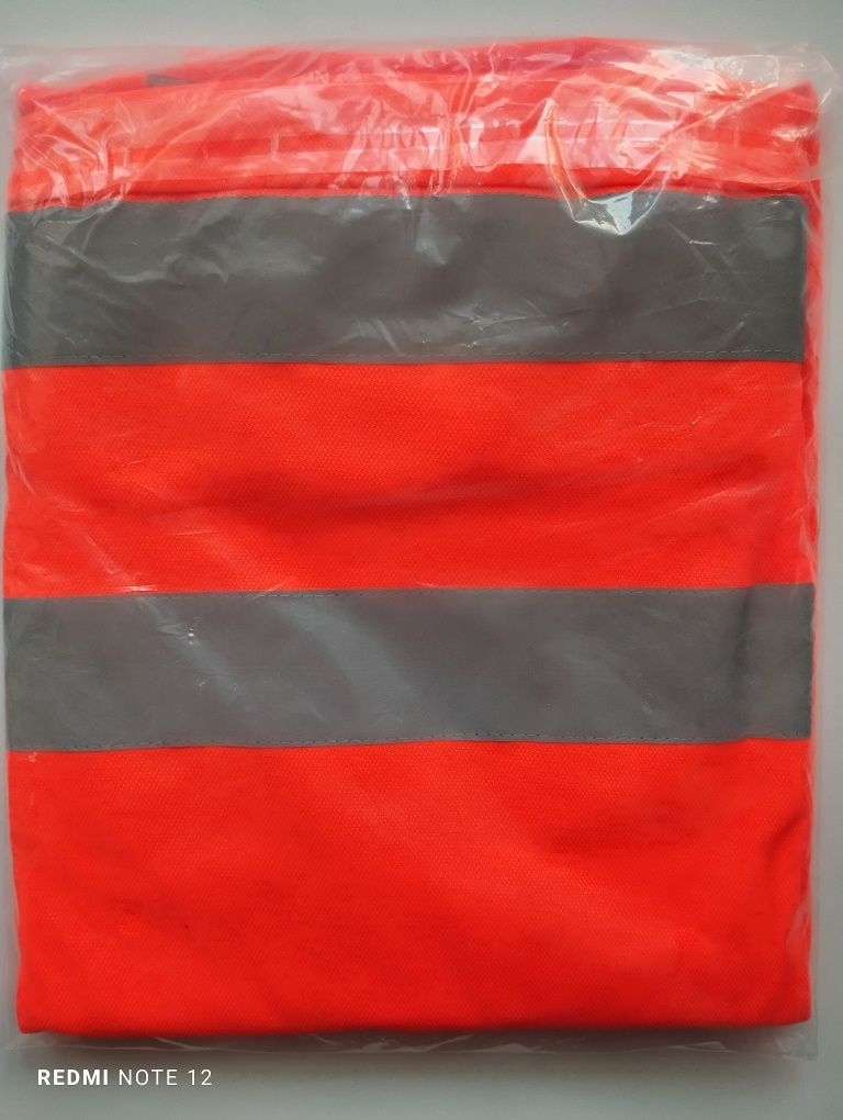 T-shirt ochronny roboczy pomarańcz odblaski