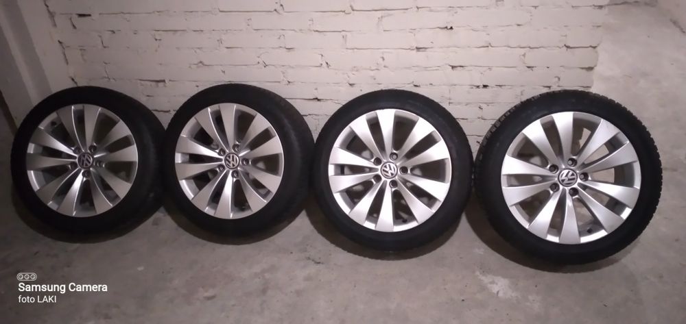 Passat cc b6 b7  8j x 17 et41, 5x112/ 57,1. 235/45/17 nowe opony