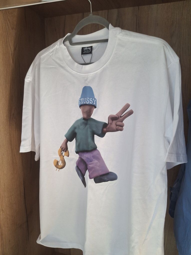 STUSSY t-shirt z grafiką r.XL NOWE Z METKĄ