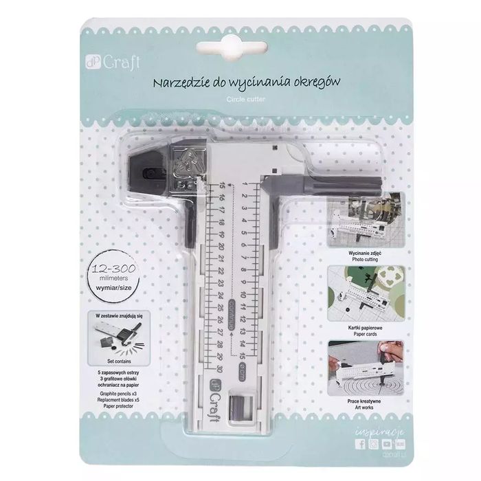 Narzędzie do wycinania okręgów kółek 12-300mm. Dalprint