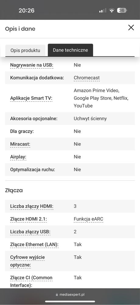 Telewizor XIAOMI P1 L55M6-6AEU 55" LED