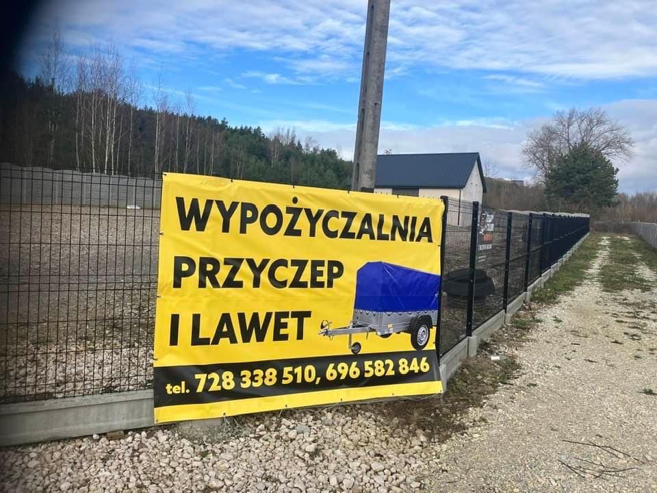 Wynajem przyczep lawet