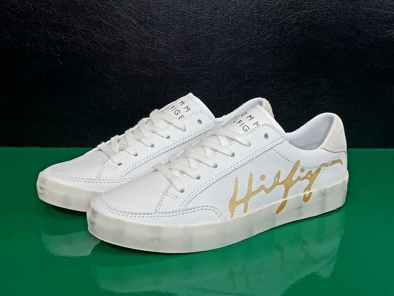 Кожаные женские кеды кроссовки Tommy Hilfiger Th Signature Оригинал