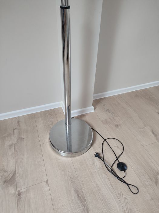 Lampa podłogowa z 5 lampkami srebrna