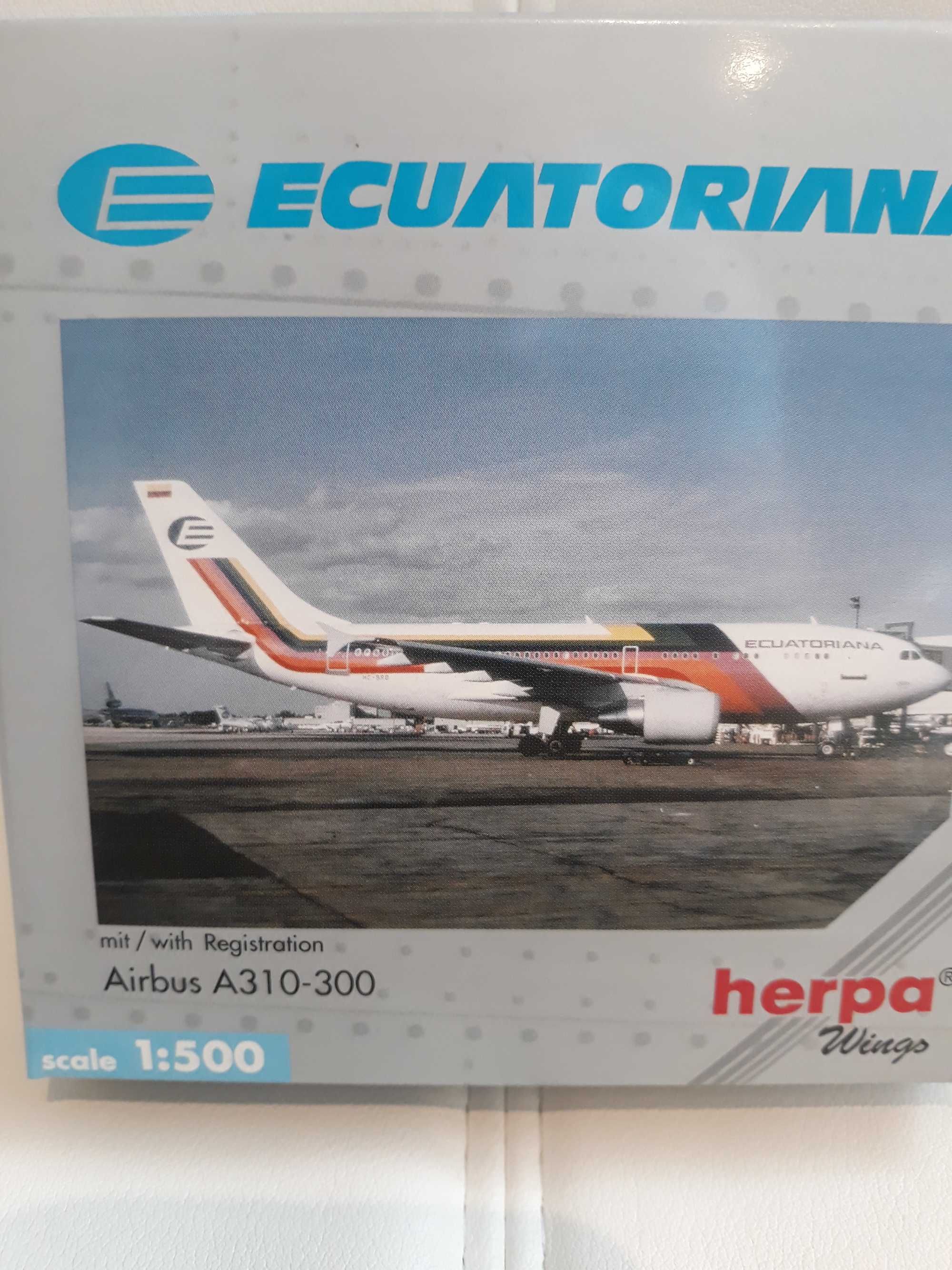 Herpa 1:500 Ecuatoriana Airbus A310-300 nr 501118 limitowana edycja