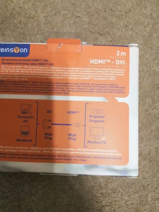 Sprzedam nowy kabel HDMi - DVI.