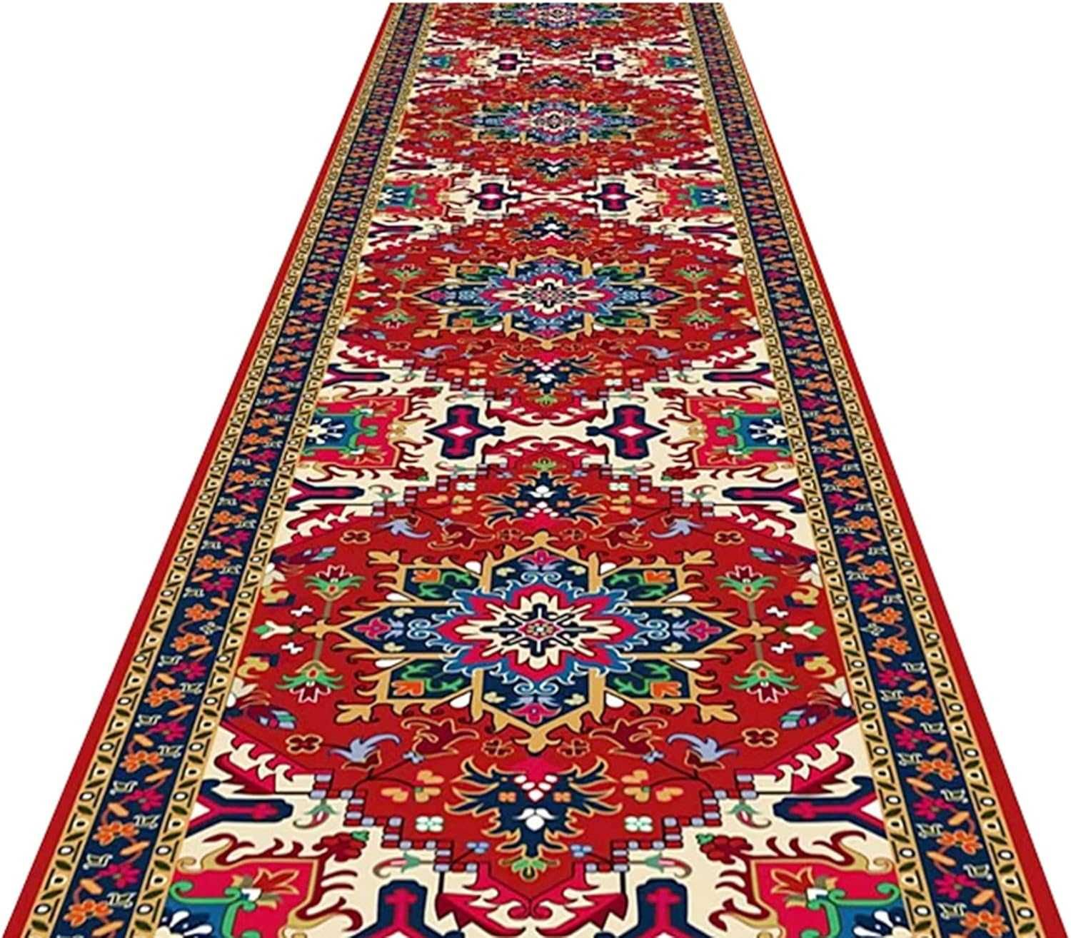 Dywan czerwony, tradycyjny dywan z możliwością prania 80x500cm