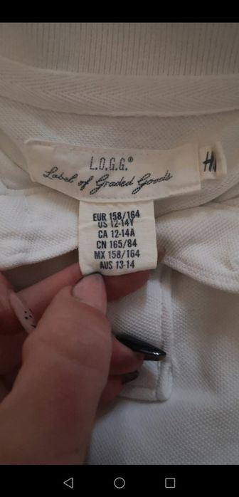 Polo da marca  H&M branco