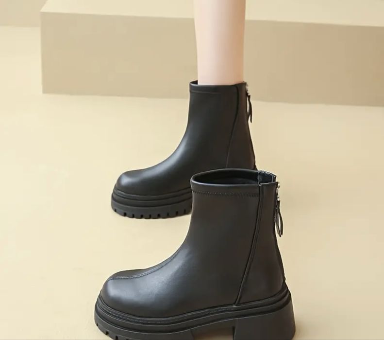 Сапоги осінні чорні жіночі