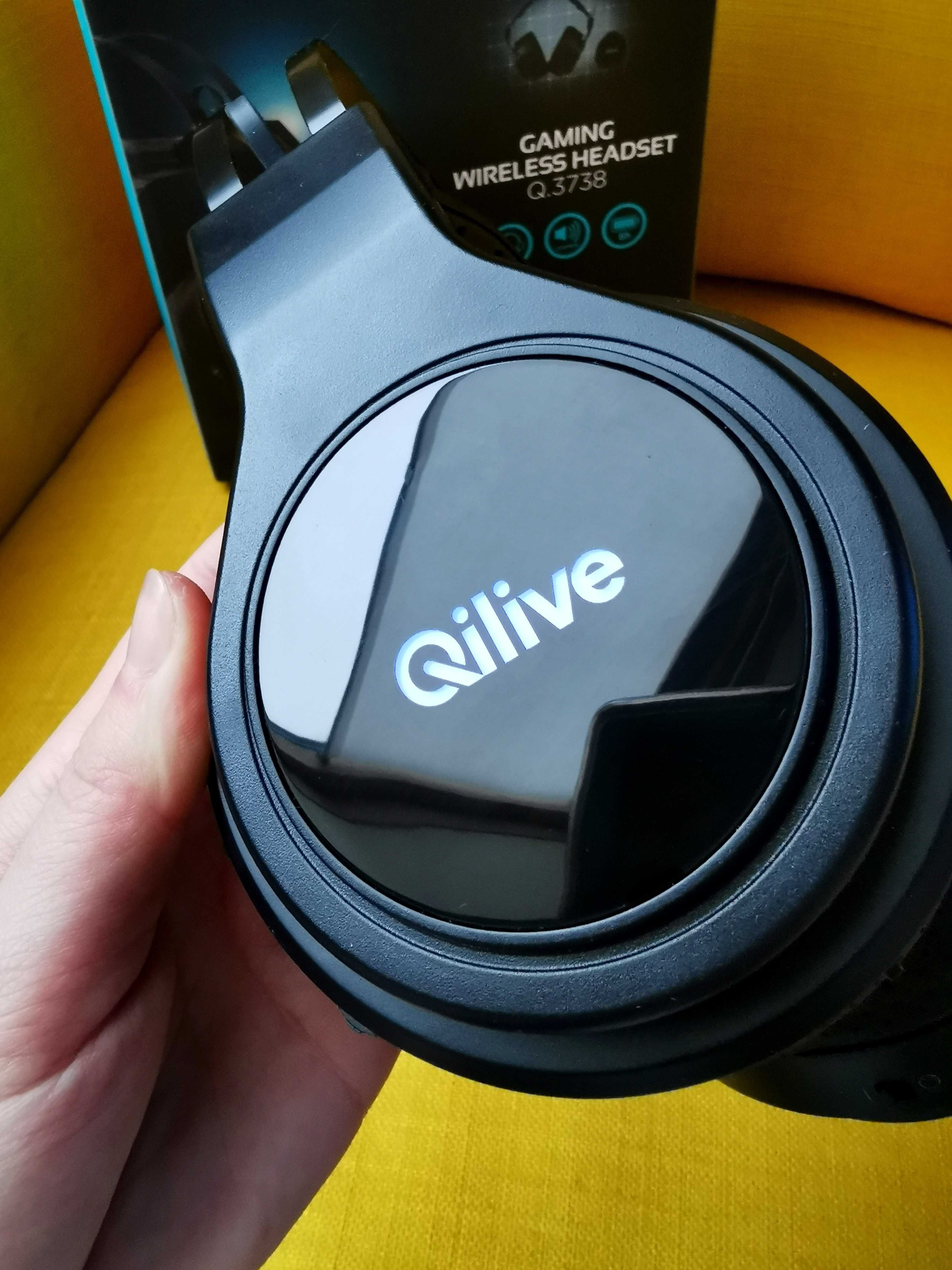 Słuchawki bezprzewodowe nauszne do grania Qilive gaming headset Q.3738