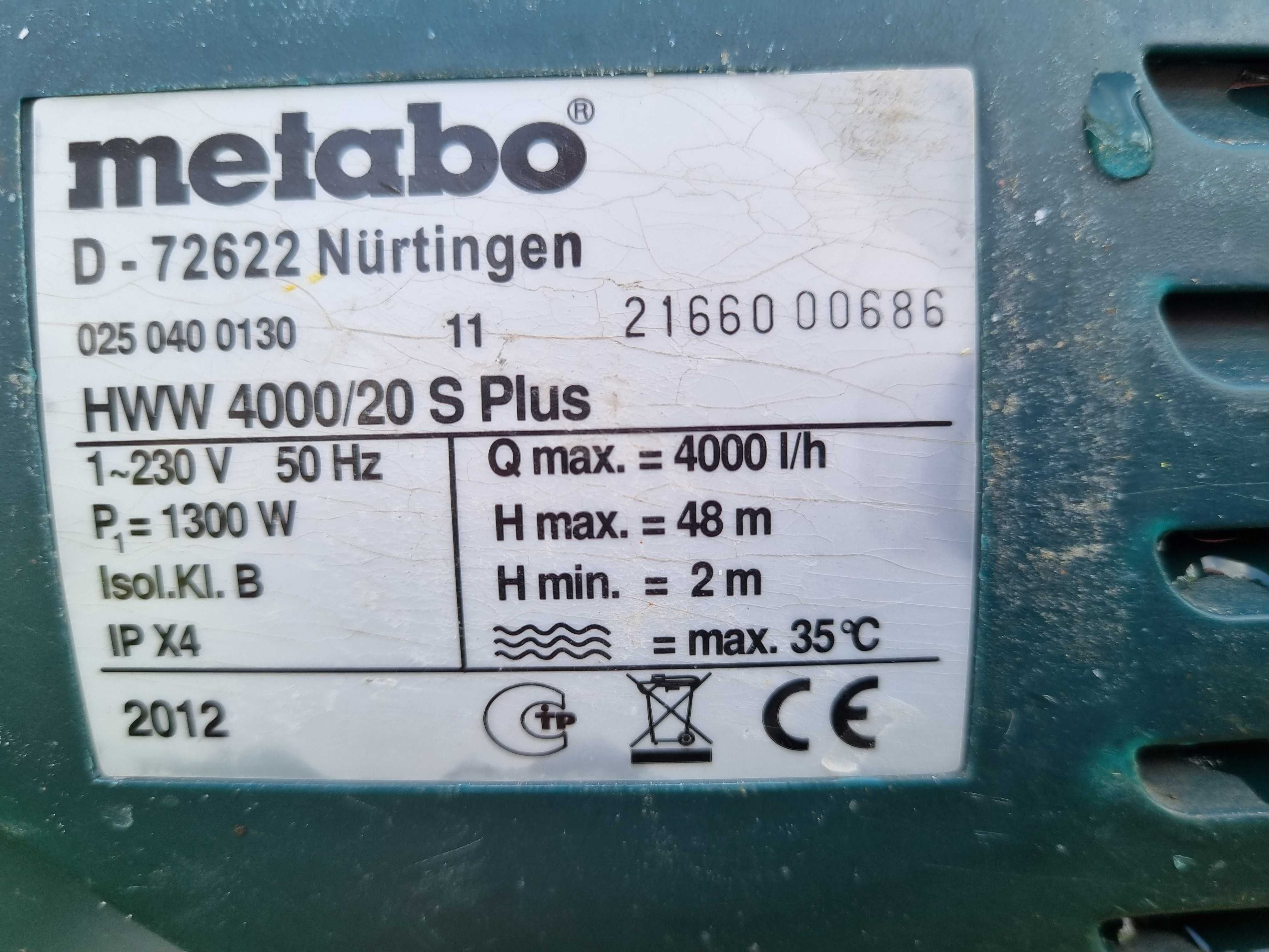 Hydrofor do wody czystej Metabo