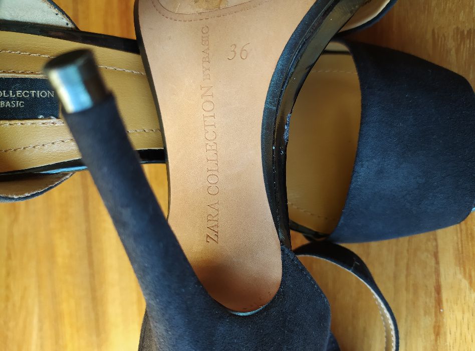 Sandálias de Camurça ZARA (preto)