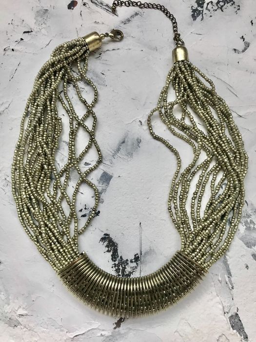 Кольє «Золотий бісер»