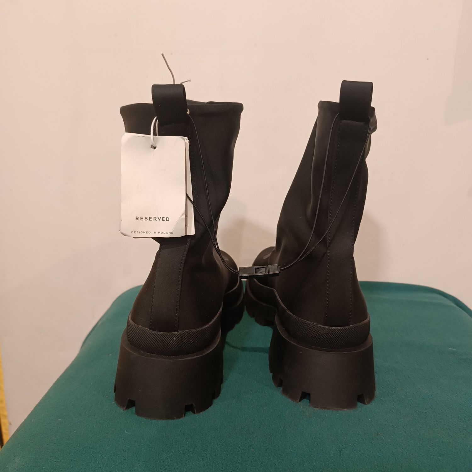 Reserved botki Zipp roz,41/botki buty sztyblety
