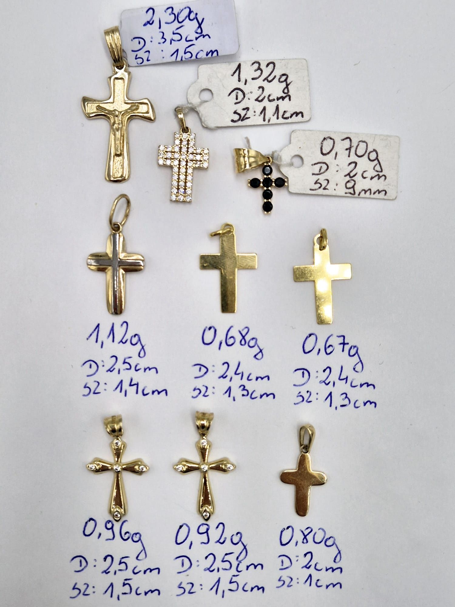 Złote przywieszki 585 14k NOWE