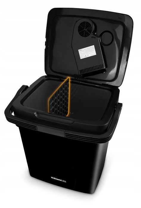 lodówka turystyczna samochodowa 12v/230v usb 29l czarna funk. grzania