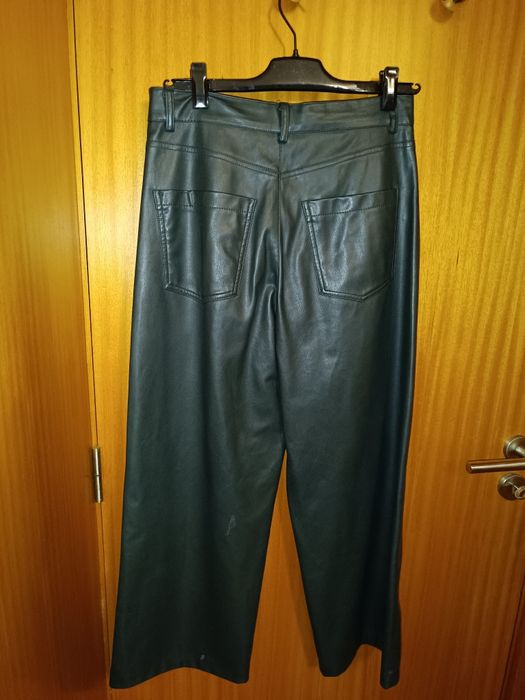 Calças de polipele verde