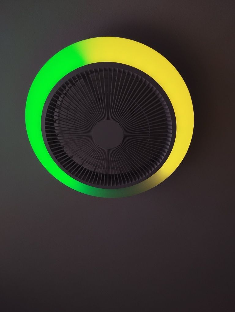 Lampa sufitowa z wentylatorem RGB z pilotem 45 x 15 cm | 1200 lumenów