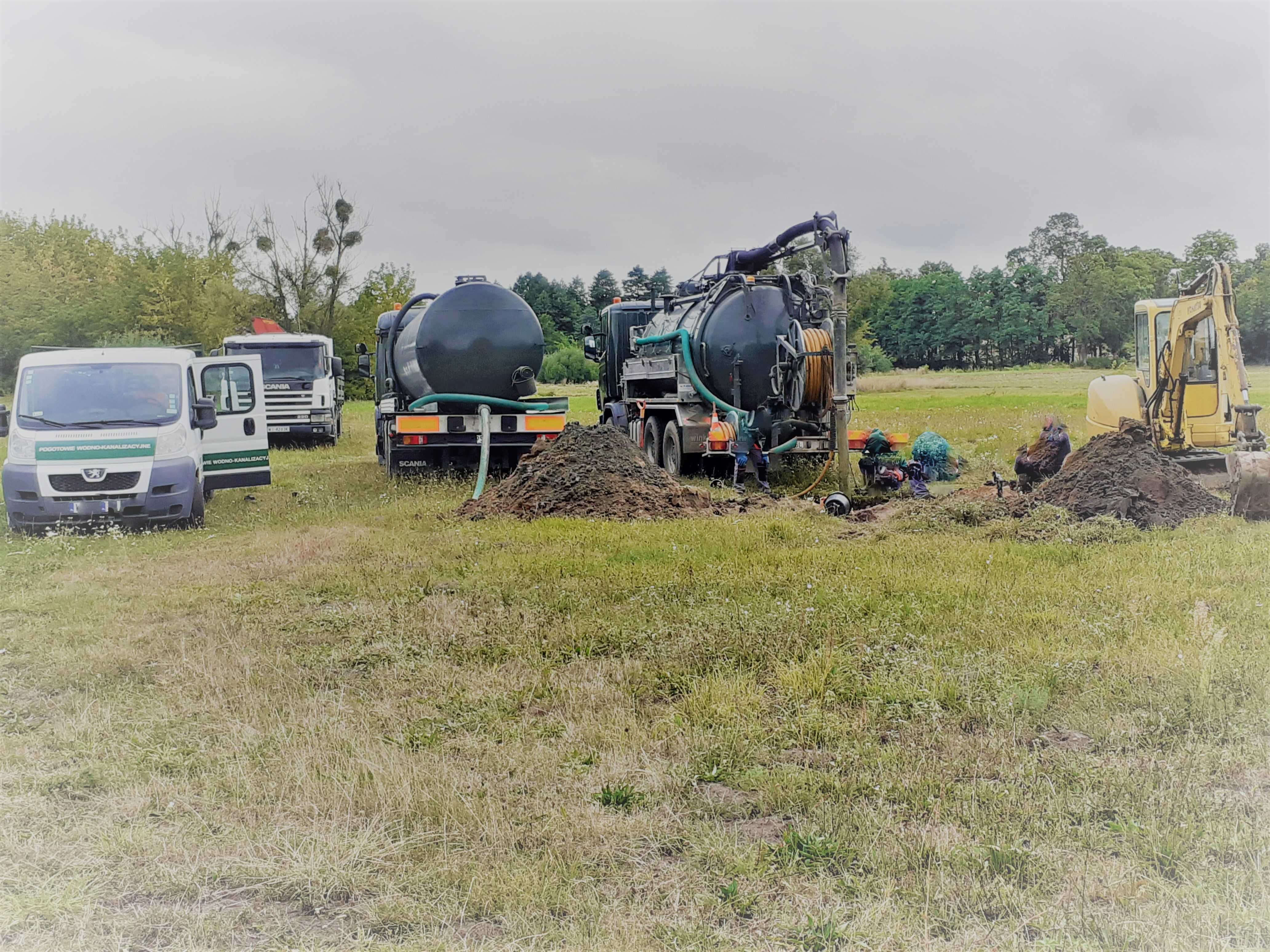 Czyszczenie przepompowni, zbiorników, kanalizacji, separatory