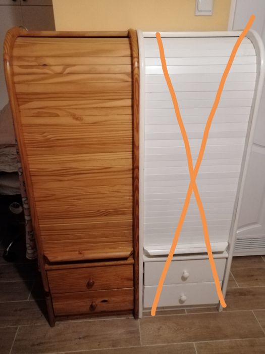 Unikat, drewniana szafka z żaluzją