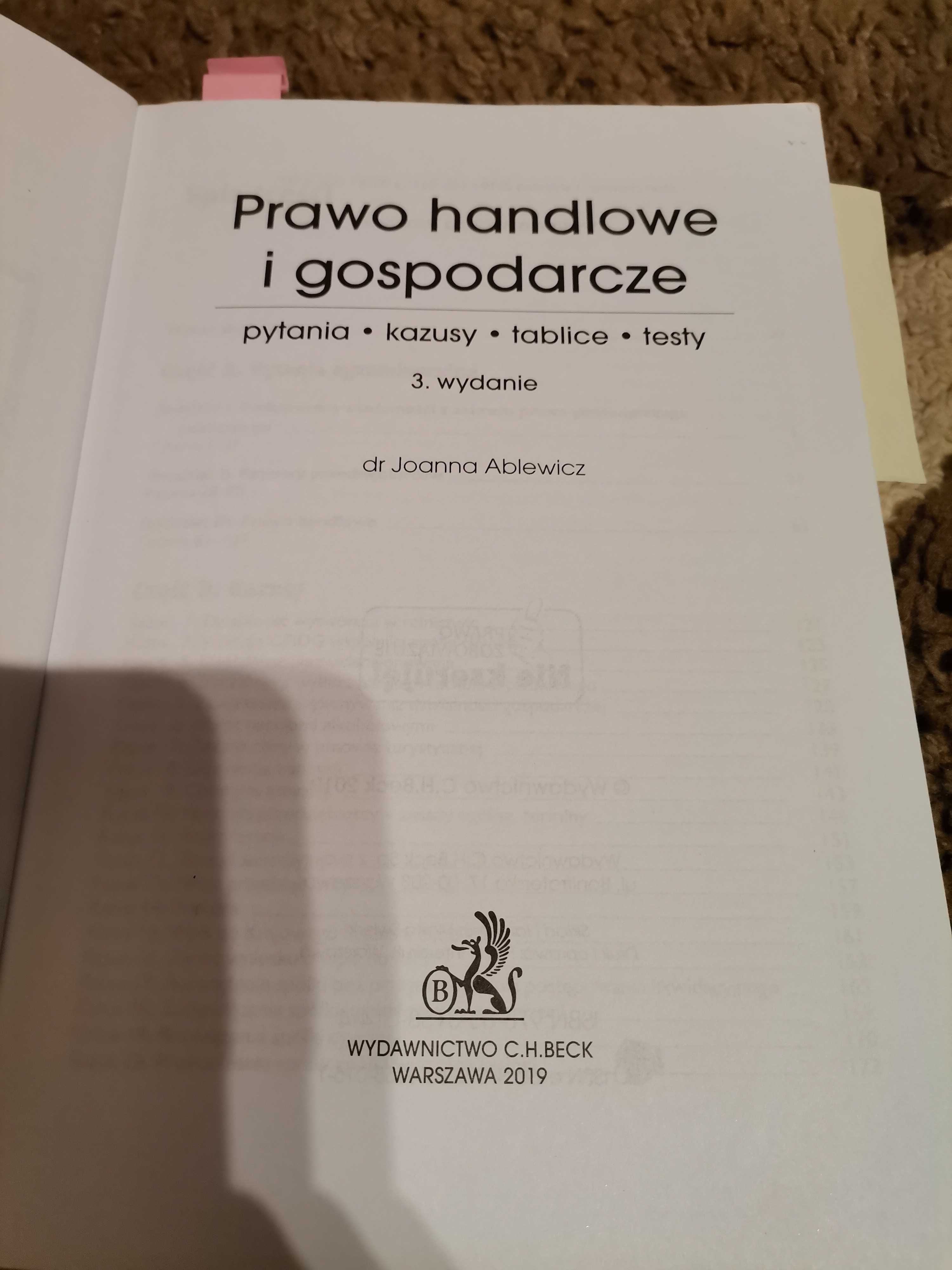 Prawo handlowe i gospodarcze