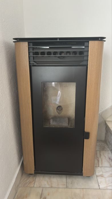 salamandra elétrica com pellets