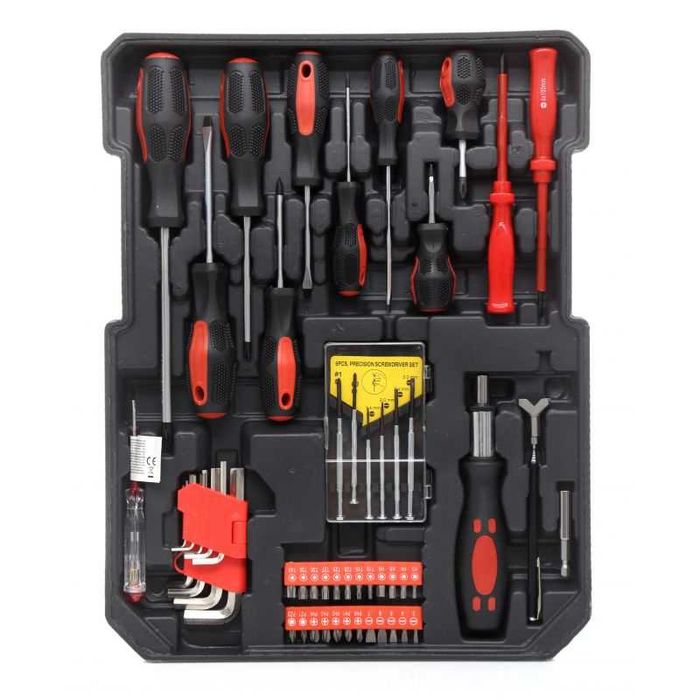 Walizka skrzynka narzędziowa zestaw narzędzi kluczy 187 PCS el klucze