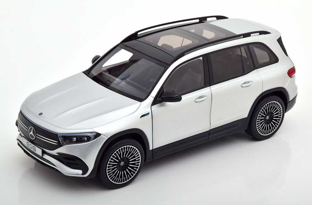 Model 1:18 NZG Mercedes-Benz EQB 2021 iridium silver