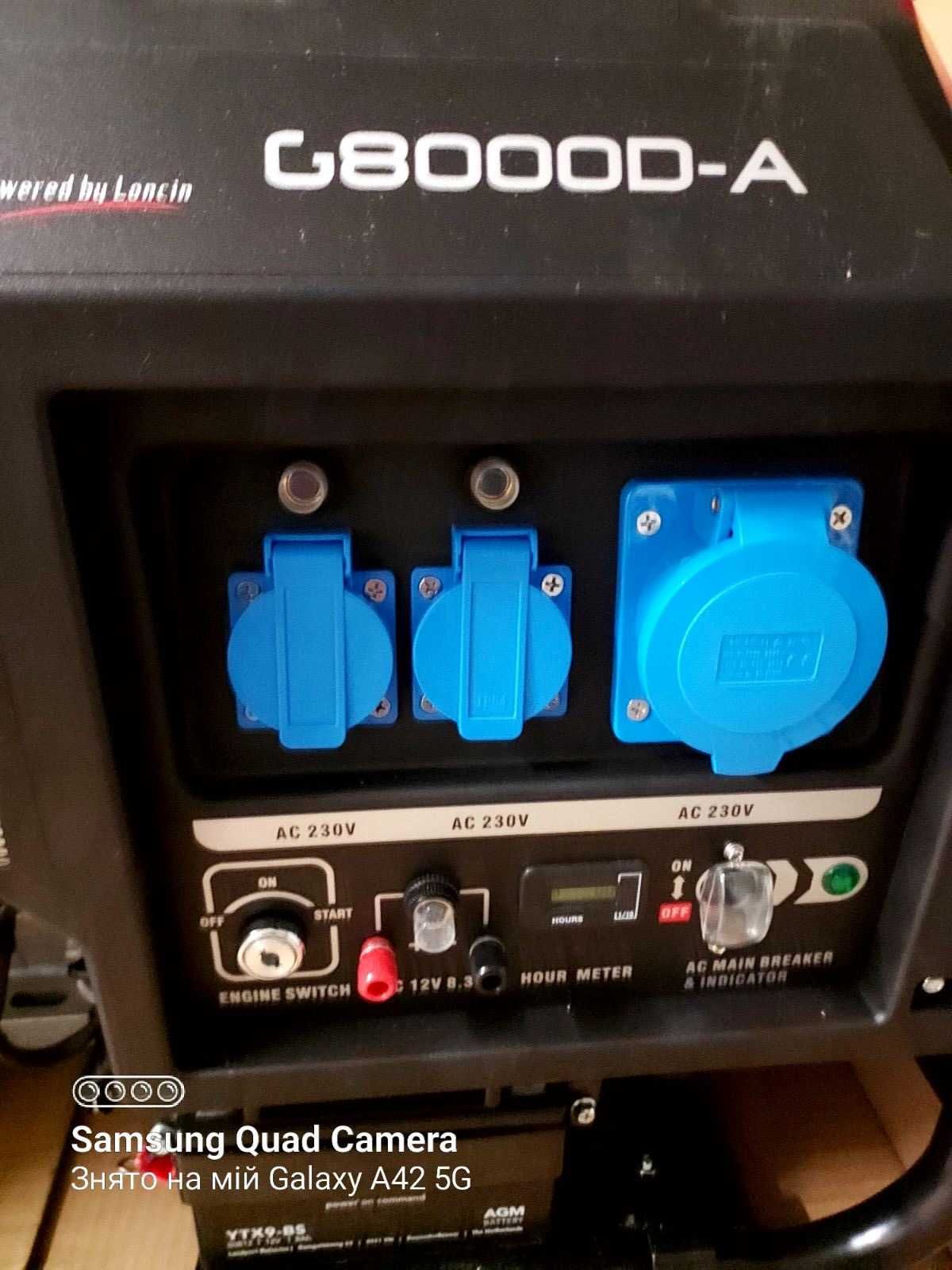 Бензиновий генератор Genermore G8000D-A