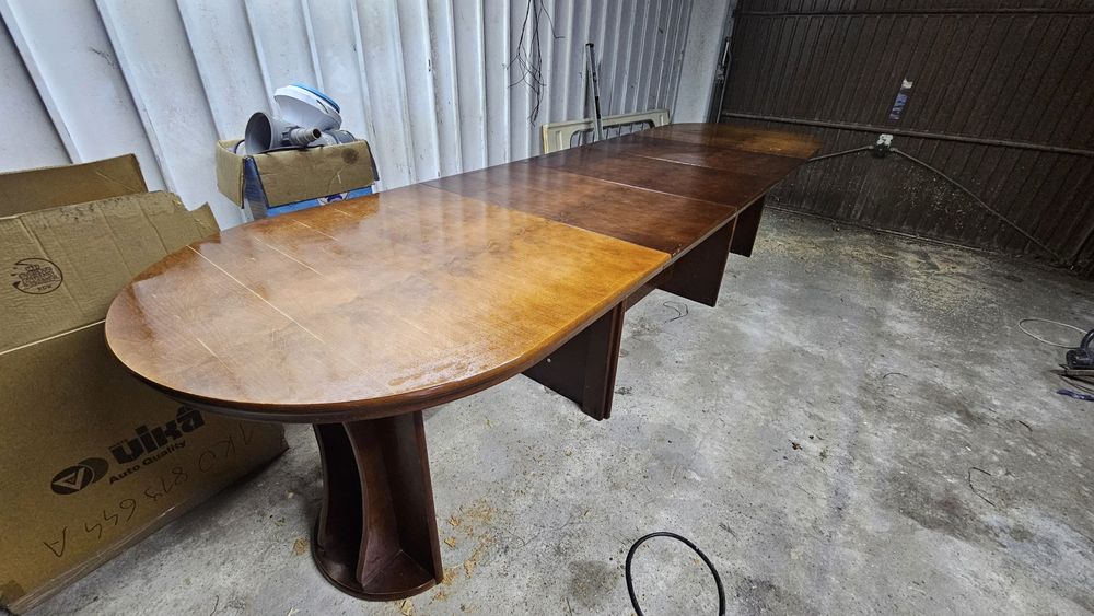 Duzy stół rozkładamy z drzewa porządny ponad 3 metry długości