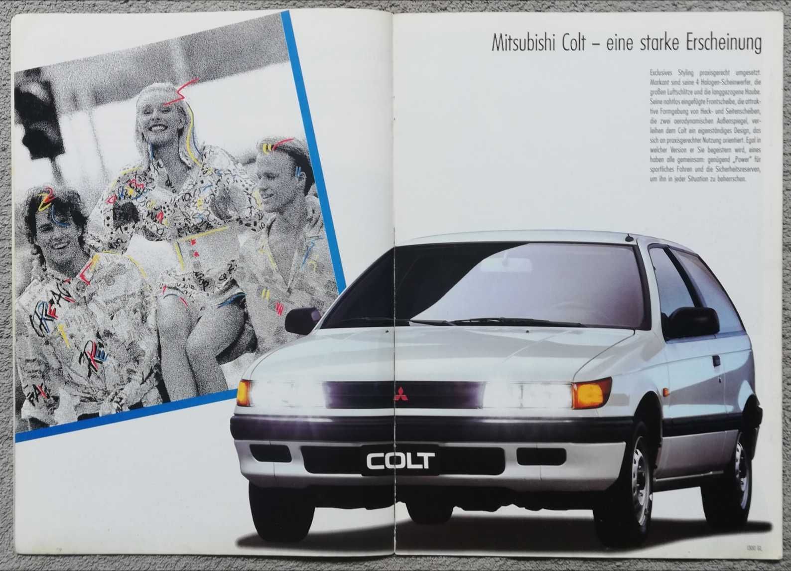 Prospekt Mitsubishi Colt rok 1990