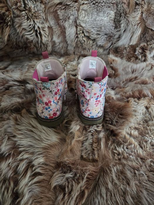 Trzewiki półbuty przejściowe wiosna jesień kwiaty