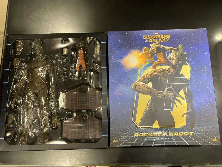 Figuras Hot Toys Guardyans of the Galaxy Rocket & Groot