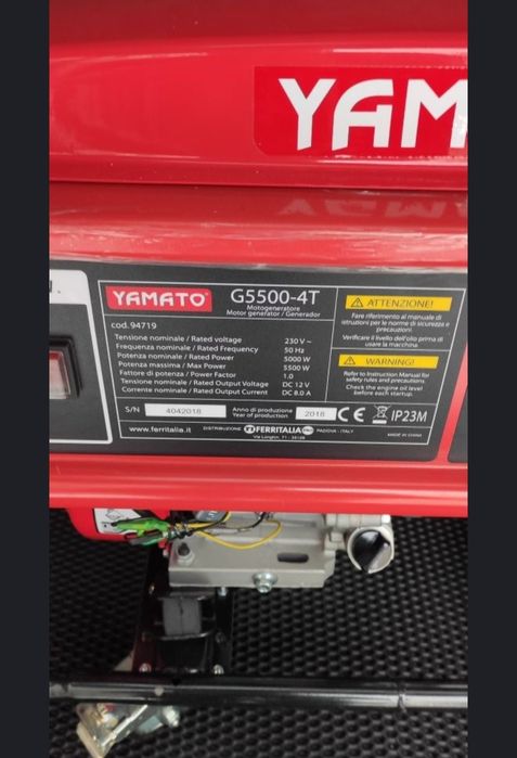 Генератор YAMATO 5.5 kv Italia
-Максимальна потужність 5