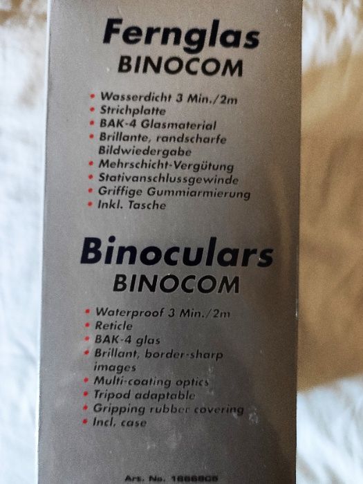 Binóculos: Bresser Binocon 7x50 c/Bússola p/Náutica/Caça