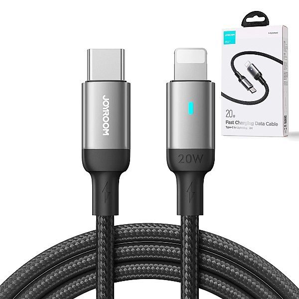 Kabel Joyroom S-cl020a10 Lightning - Usb-c Pd 20w 480Mb/s 1,2m - czarn