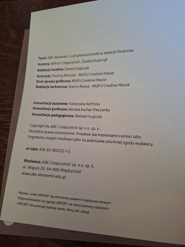 ABC Ekonomii, czyli pierwsze kroki w świecie finansów, W. Czepczyński