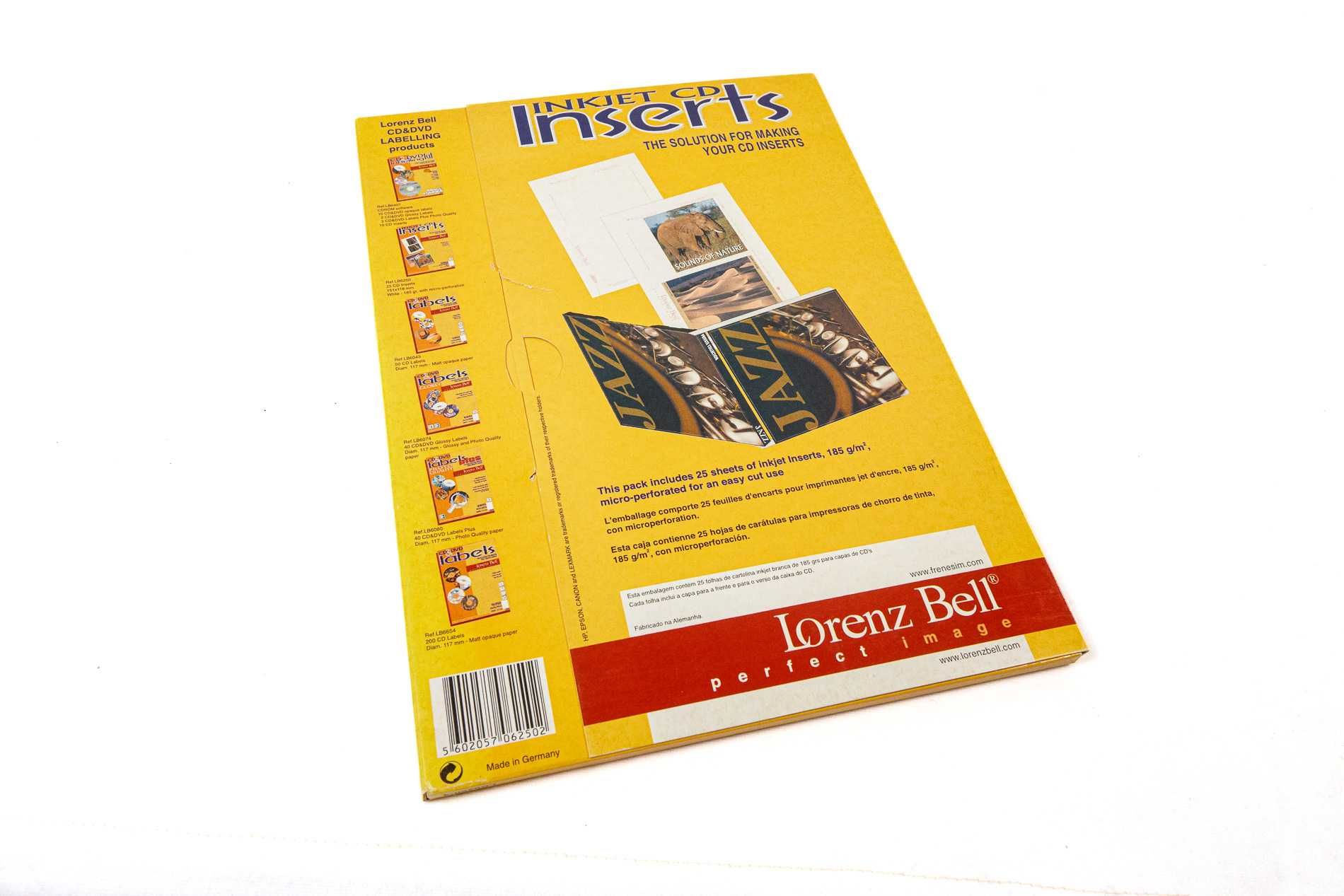 Papel para impressão capas e caixas de CD + aplicador