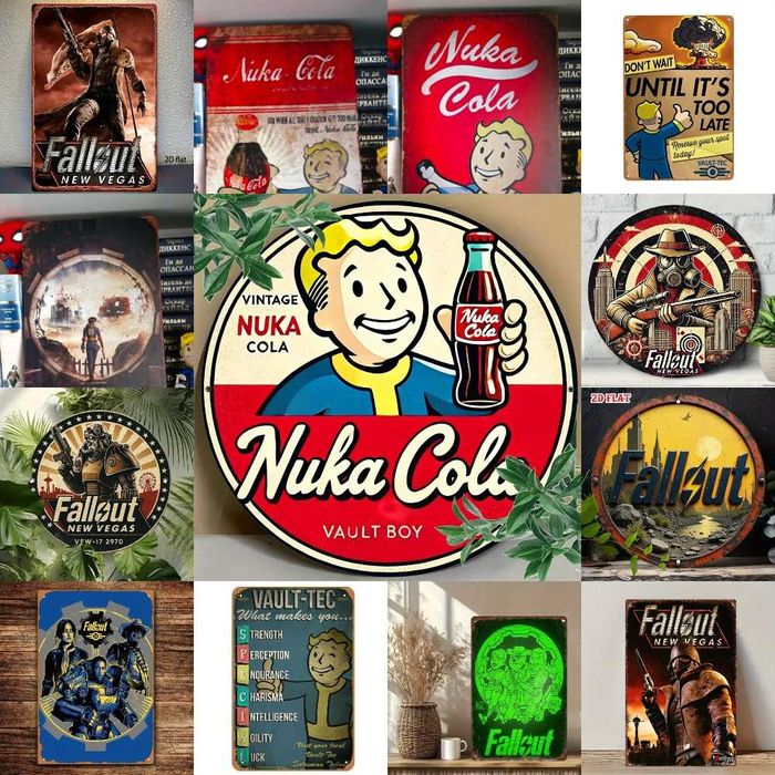 Постери Fallout (Фолаут) Nuca Cola/New Vegas/Special вінтажні металеві