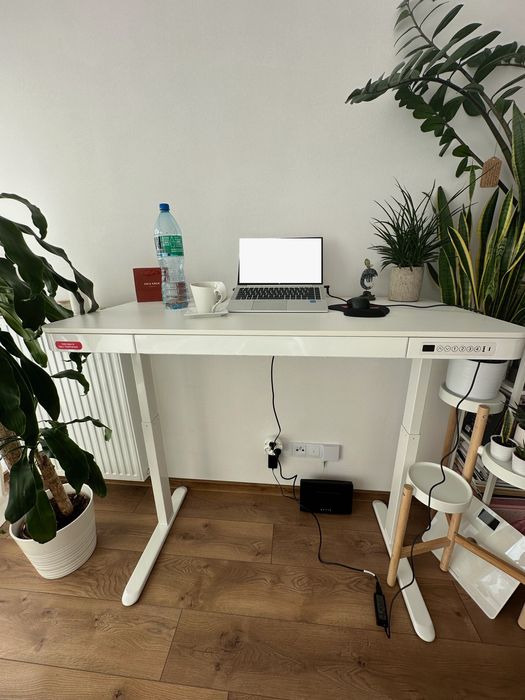 Biurko elektryczne regulowane z szufladką 120x60 Elzap ZU-MOVE ZB-150