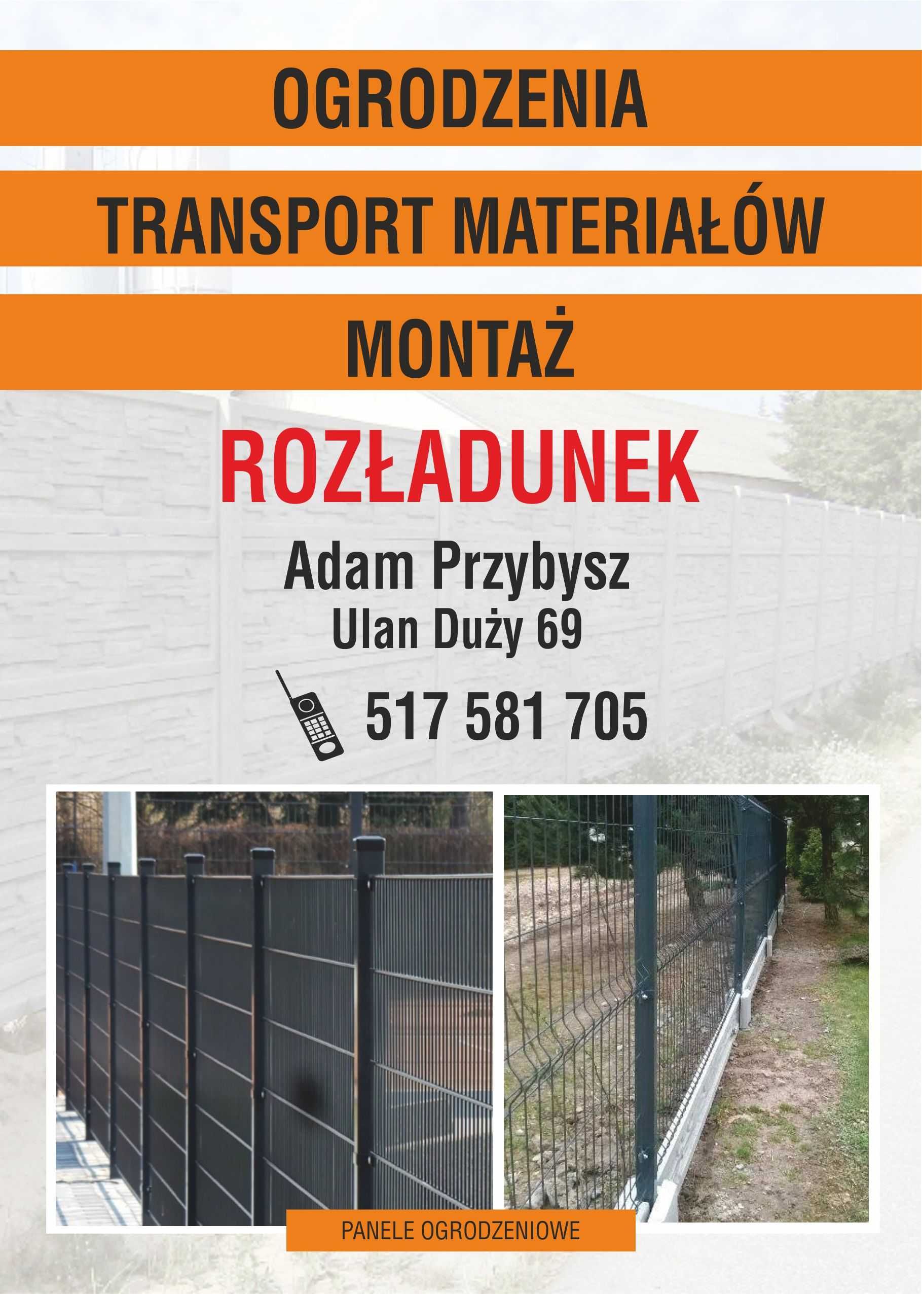 montaż ogrodzeń betonowych panelowych z siatki